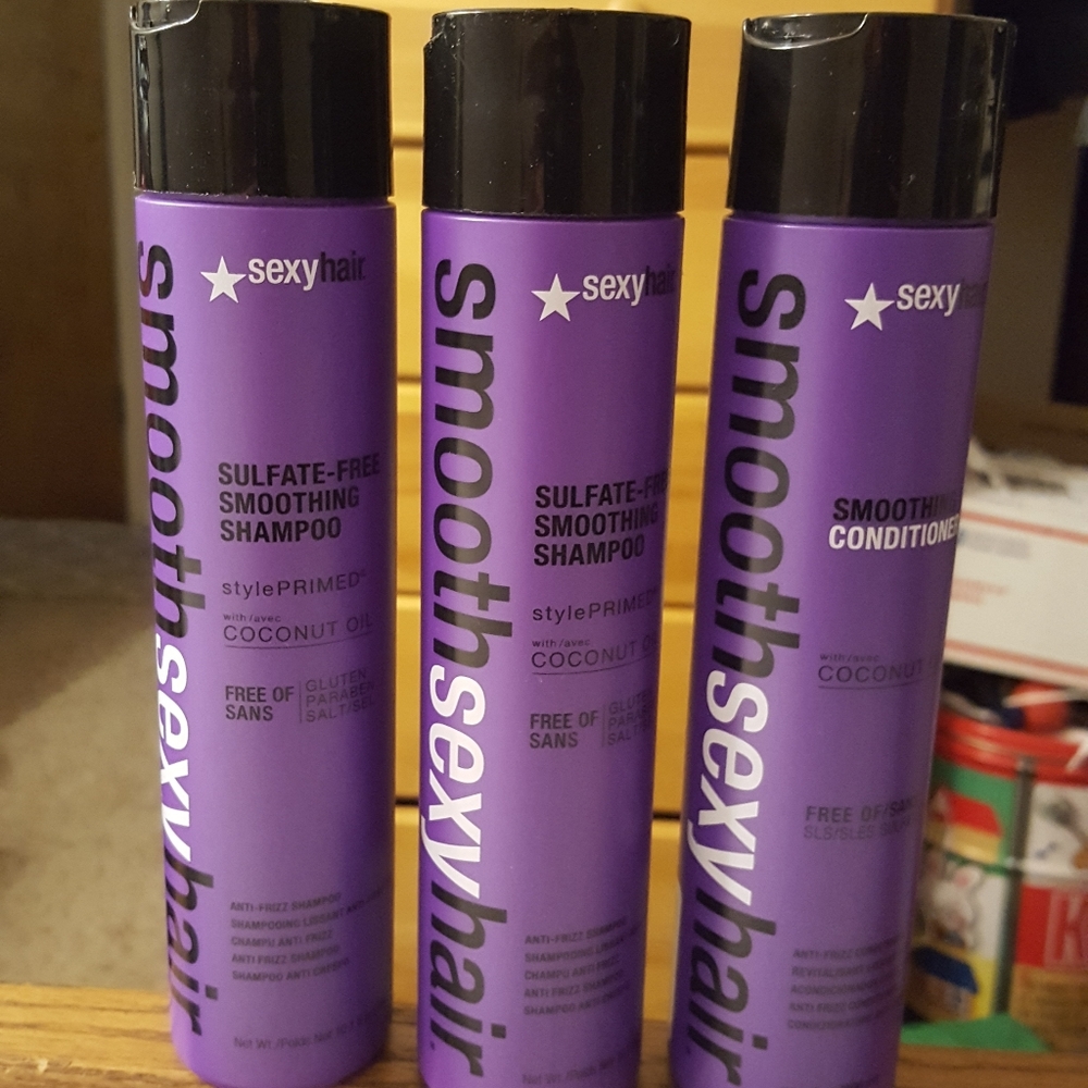 Bundle of 3 smooth & sexy hair shampoo&conditioner